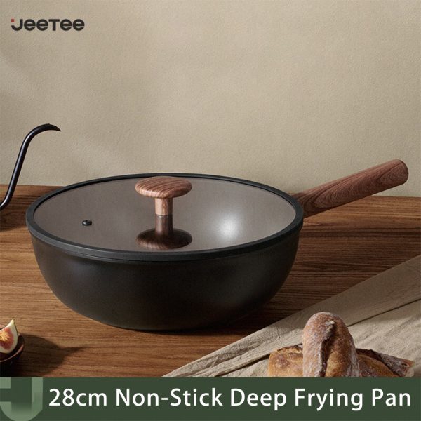 Ceramic Cookware Sets 15 Pcs, Healthy Pots And Pans Set Non Stick, Induction Kitchen Cooking Set With Removable Handles, Stackable Pots Pans, Oven Safe, PFOA,PFOS Free, Black - Image 3